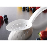 Matfer Bourgeat Exoglass Perforated Serving Spoon White 13"