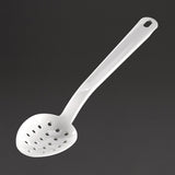 Matfer Bourgeat Exoglass Perforated Serving Spoon White 13"