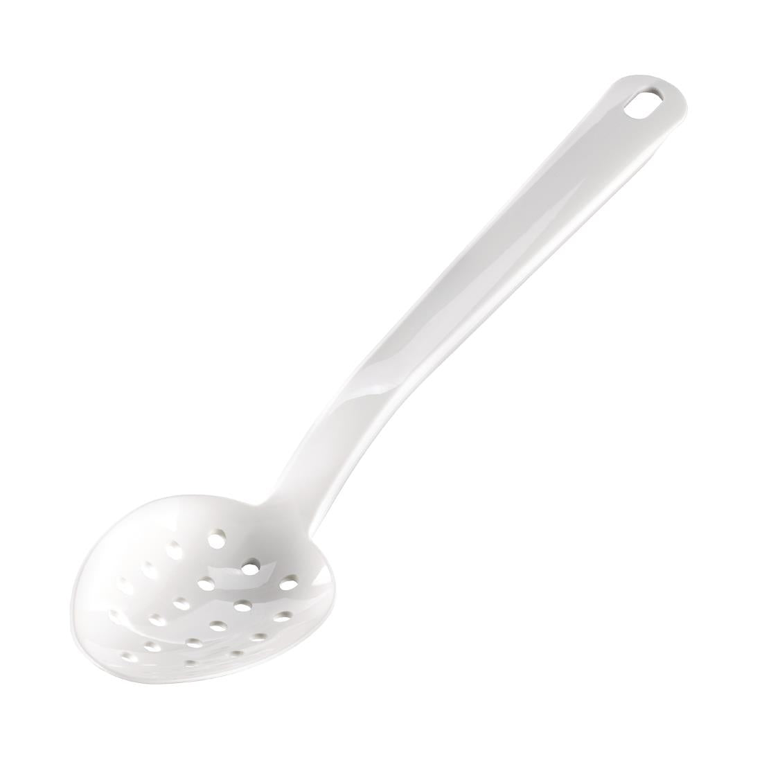 Matfer Bourgeat Exoglass Perforated Serving Spoon White 13"