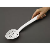 Matfer Bourgeat Exoglass Perforated Serving Spoon White 13"