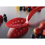 Matfer Bourgeat Exoglass Perforated Serving Spoon Red 13"