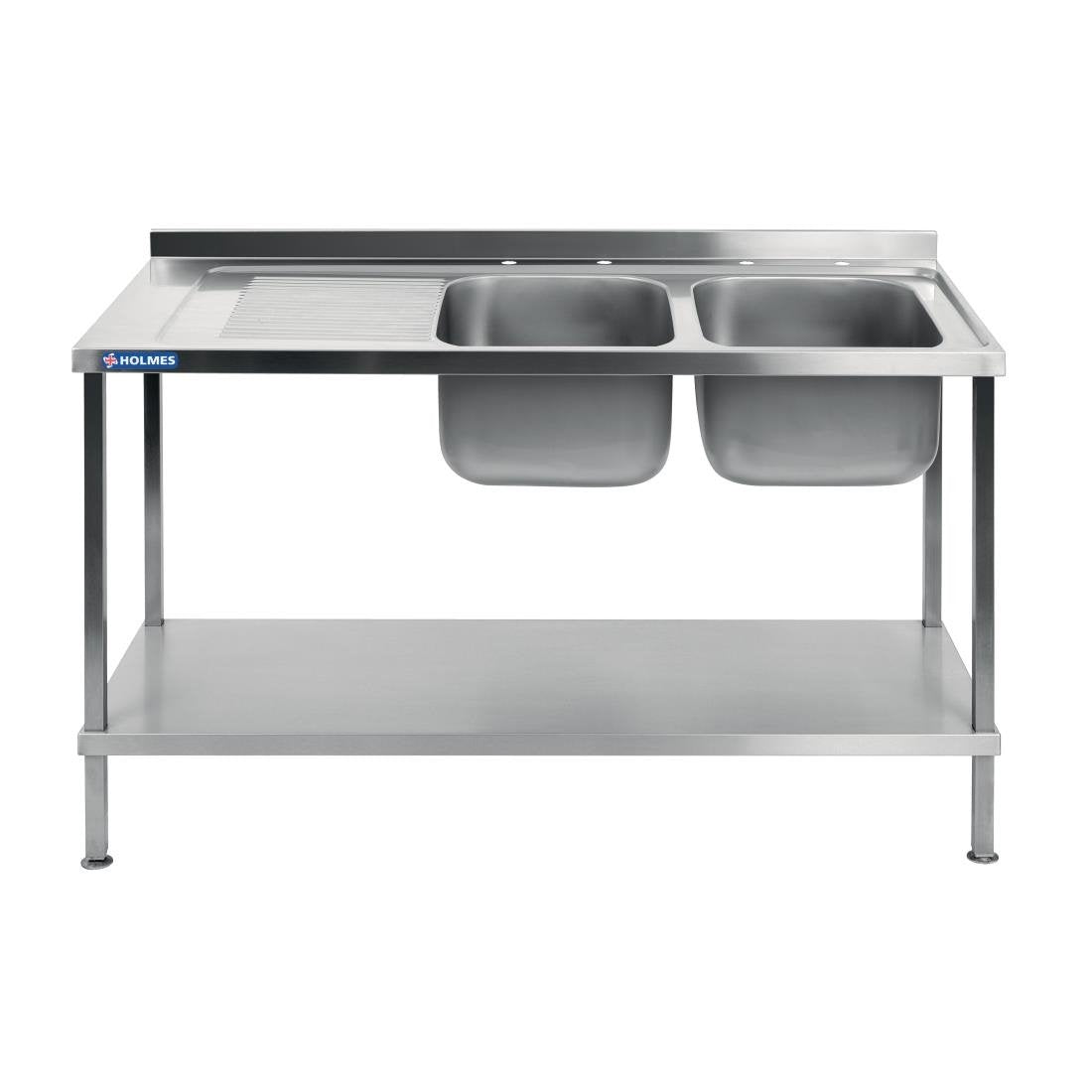 Vogue Fully Assembled Stainless Steel Sink Left Hand Drainer 1500mm