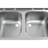 Vogue Fully Assembled Stainless Steel Sink Left Hand Drainer 1500mm