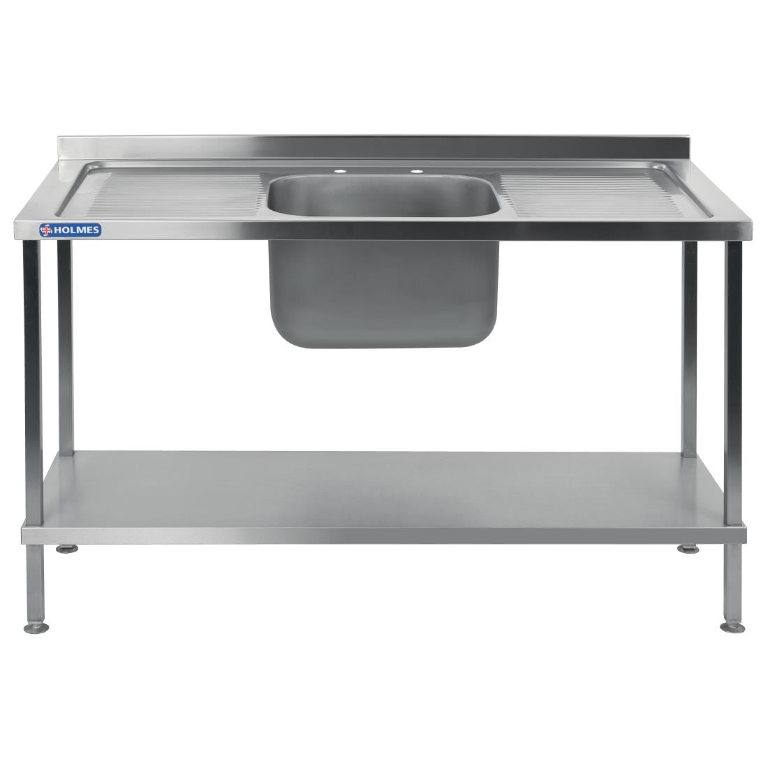 Vogue Stainless Steel Sink Double Drainer 1800mm