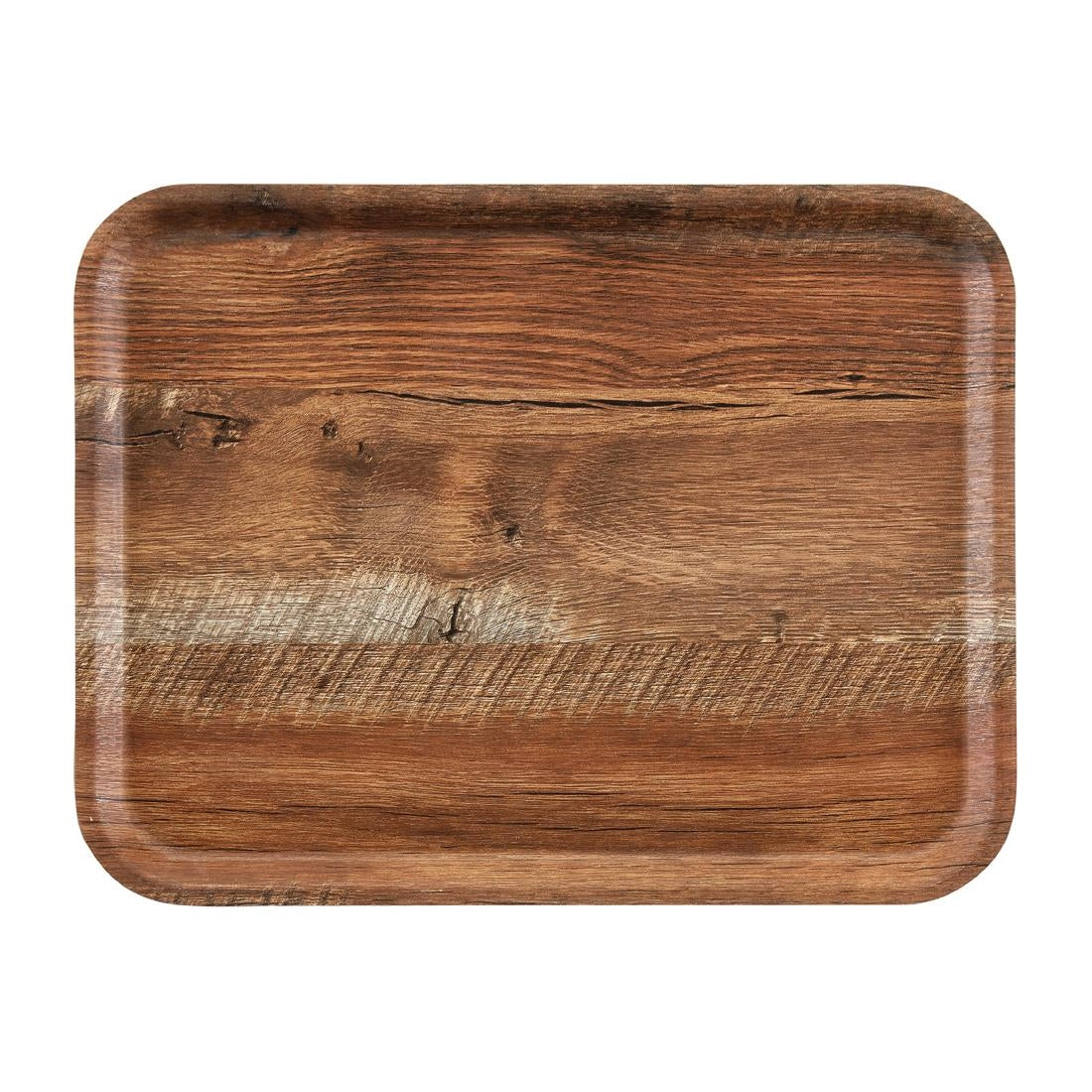 Cambro Madeira Laminate Canteen Tray Brown Oak 430mm