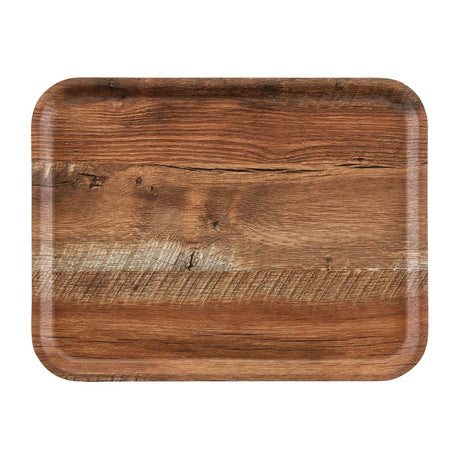 Cambro Madeira Laminate Canteen Tray Brown Oak 460mm