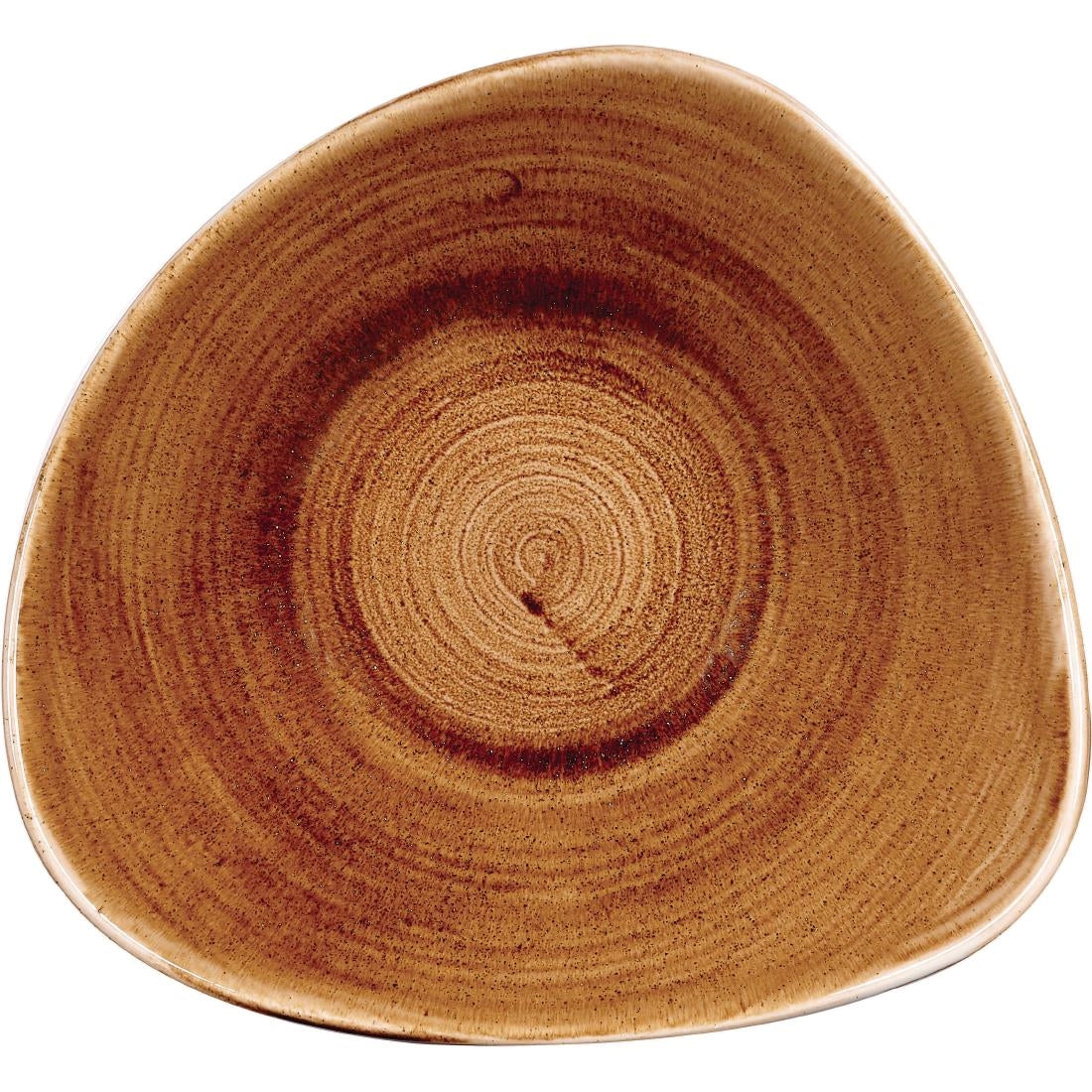 Churchill Stonecast Patina Triangular Bowls Vintage Copper 235mm (12 Pack)