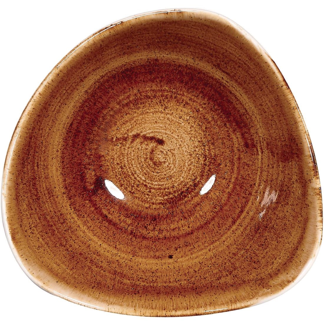 Churchill Stonecast Patina Triangular Bowls Vintage Copper 153mm (12 Pack)