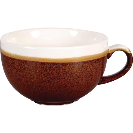 Churchill Monochrome Cappuccino Cups Cinnamon Brown 340ml (12 Pack)