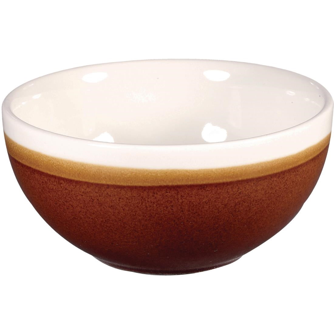 Churchill Monochrome Soup Bowls Cinnamon Brown 455ml (12 Pack)