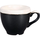 Churchill Monochrome Espresso Cups Onyx Black 89ml (12 Pack)
