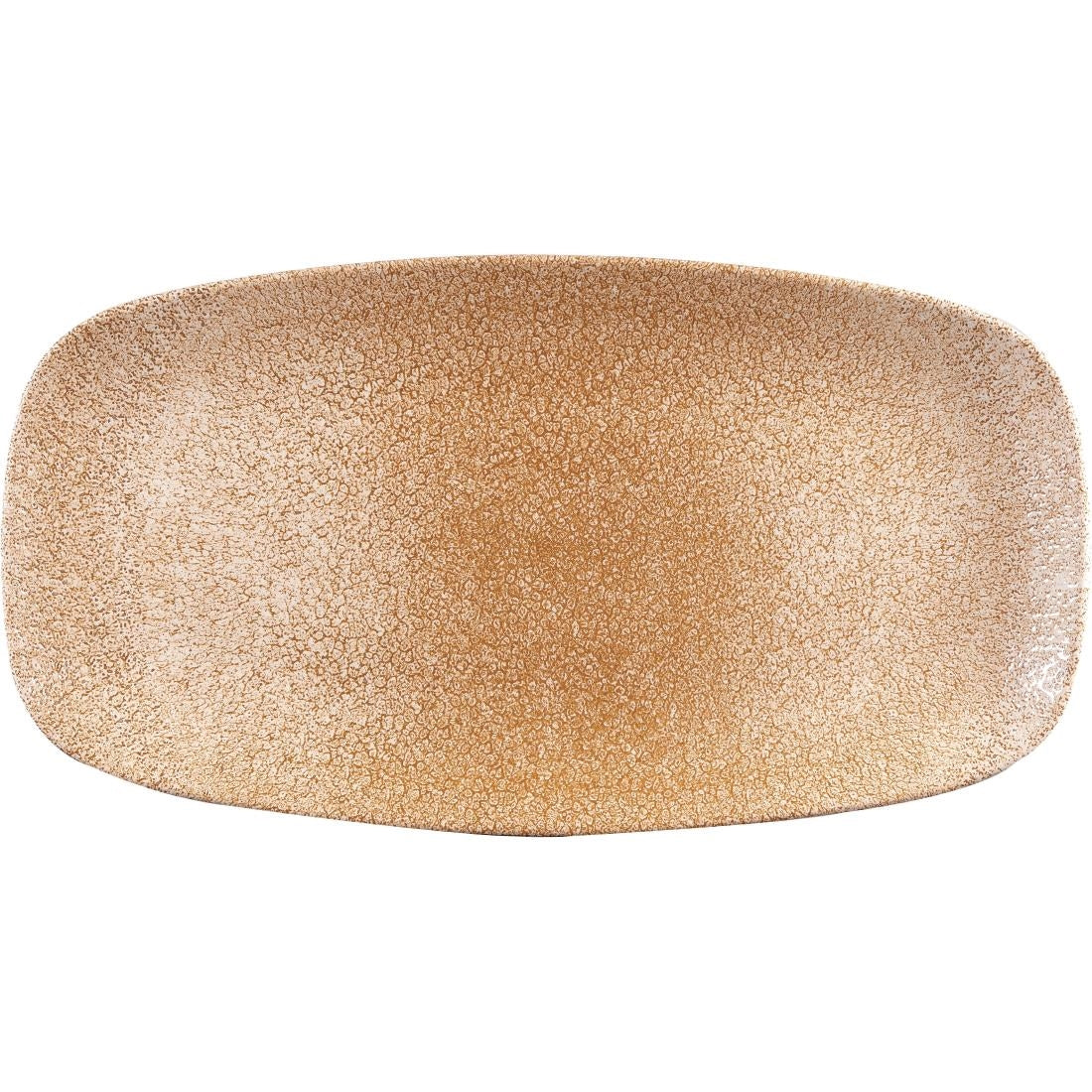 Churchill Studio Prints Raku Rectangular Plates Garnet Orange 355mm (6 Pack)