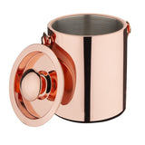 Olympia Double Walled Ice Bucket with Lid 1Ltr Copper