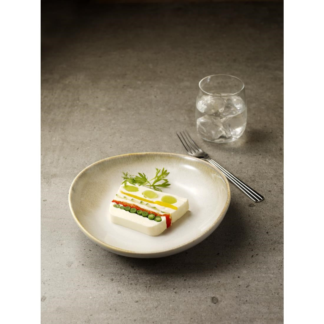 Olympia Birch Wide Bowls Taupe 208mm (6 Pack)