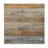 Bolero Pre-Drilled Square Table Top Urban Dark 600mm