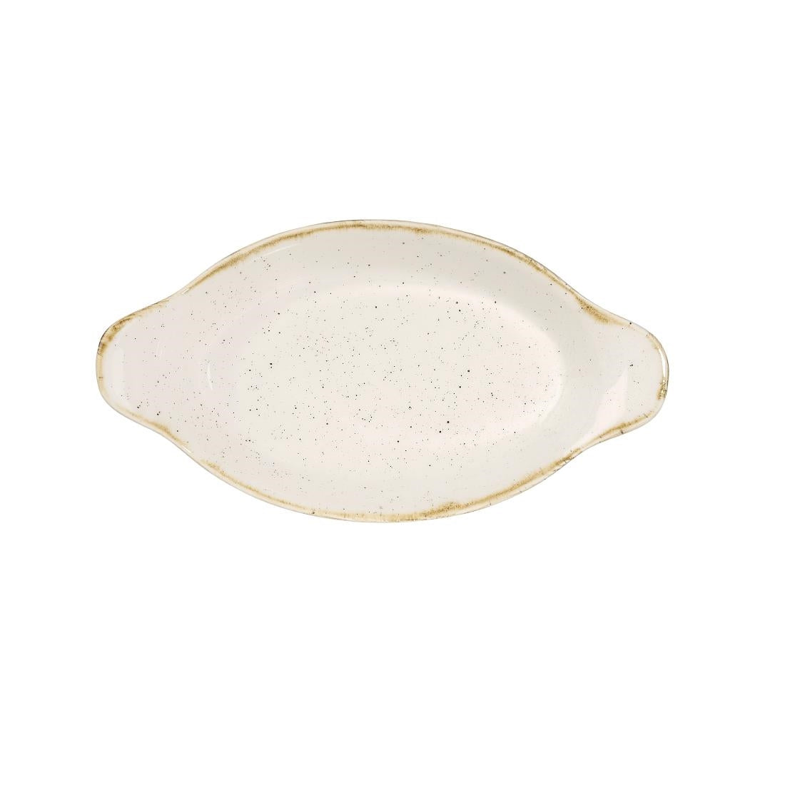 Churchill Stonecast Oval Eared Dishes Barley White 232mm (6 Pack)