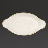 Churchill Stonecast Oval Eared Dishes Barley White 232mm (6 Pack)
