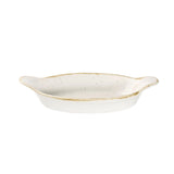 Churchill Stonecast Oval Eared Dishes Barley White 232mm (6 Pack)