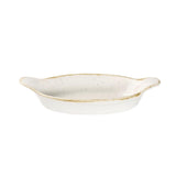 Churchill Stonecast Oval Eared Dishes Barley White 205mm (6 Pack)