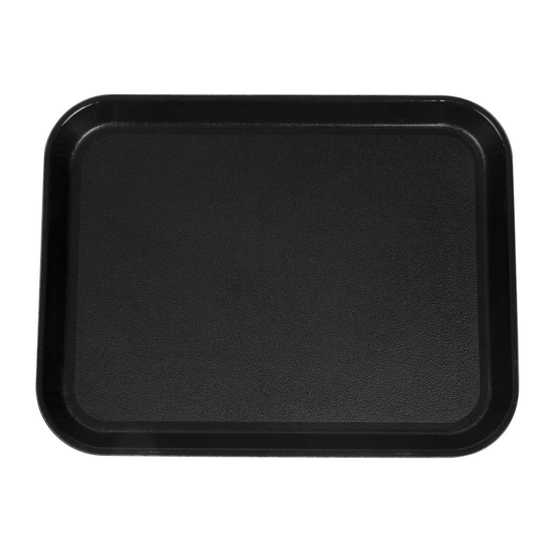 Cambro EpicTread Fibreglass Rectangular Non-Slip Tray Black 350mm