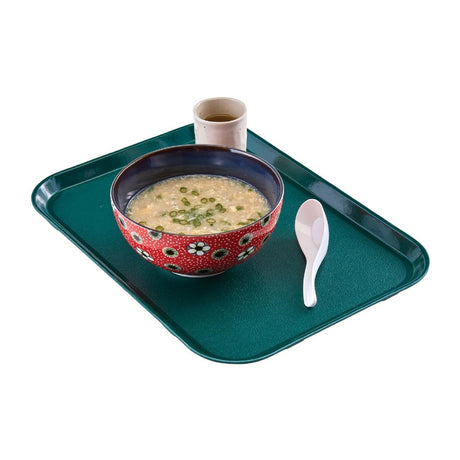 Cambro EpicTread Fibreglass Rectangular Non-Slip Tray Green 305x415mm