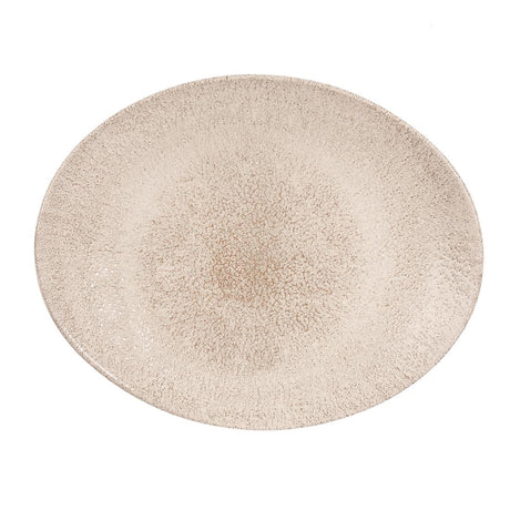 Churchill Studio Prints Raku Oval Coupe Plates Agate Grey 317mm (12 Pack)