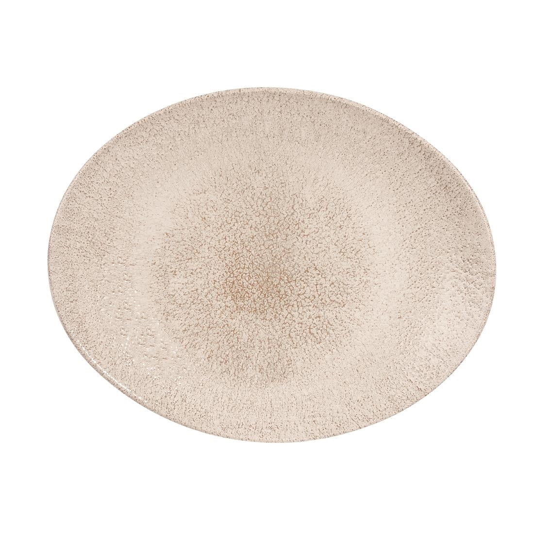 Churchill Studio Prints Raku Oval Coupe Plates Agate Grey 270mm (12 Pack)