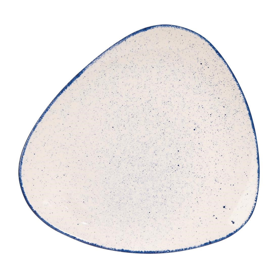 Churchill Stonecast Hints Triangular Plates Indigo Blue 311mm (6 Pack)