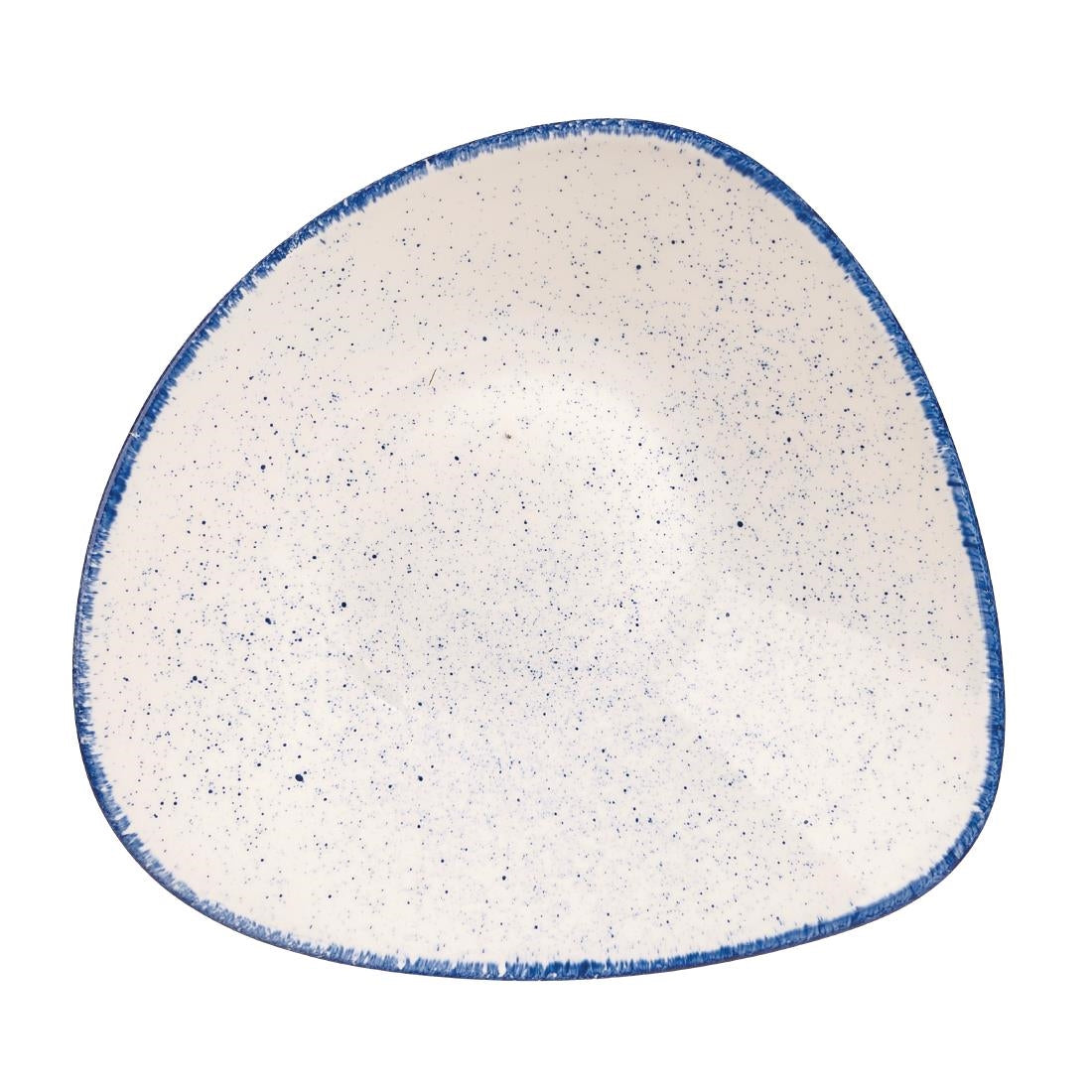 Churchill Stonecast Hints Triangular Plates Indigo Blue 229mm (12 Pack)