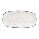 Churchill Stonecast Hints Rectangular Plates Indigo Blue 298mm (12 Pack)