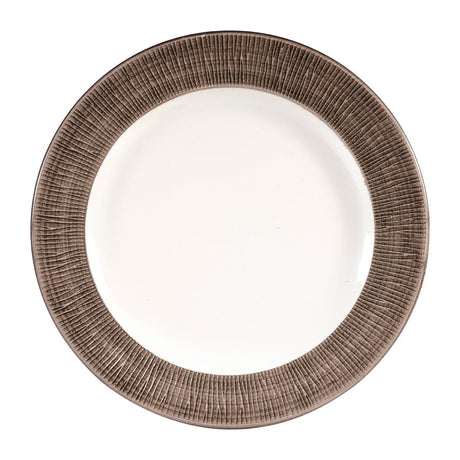 Churchill Bamboo Footed Plates Dusk 276mm (12 Pack)