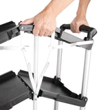 Vogue 3 Tier PP Folding Trolley Black