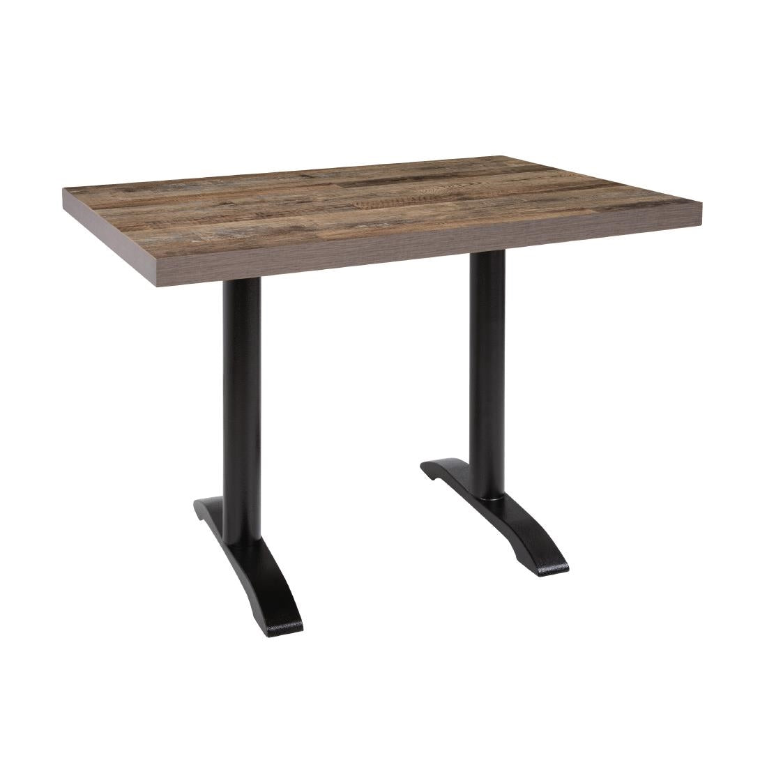 Bolero Pre-Drilled Rectangular Table Top Urban Dark 1100(W) x 700(D)mm