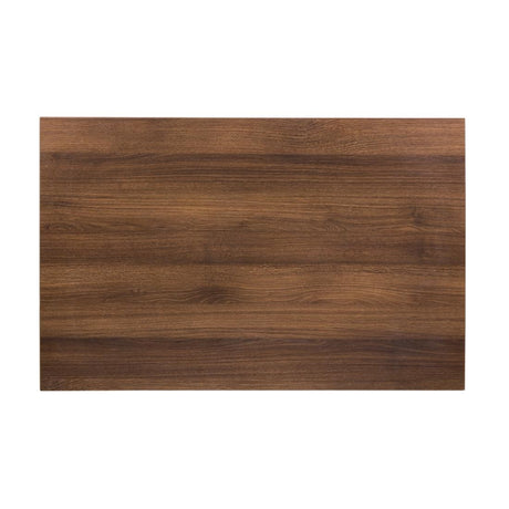 Bolero Pre-drilled Rectangular Table Top Rustic Oak 1100(W) x 700(D)mm