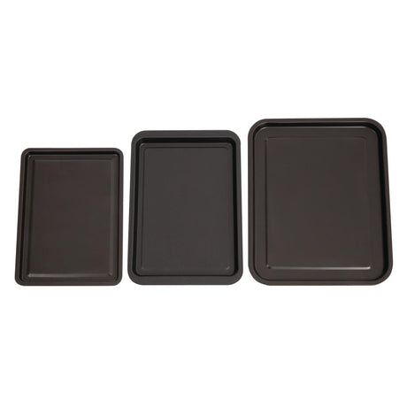 Nisbets Essentials Non Stick Baking Trays (3 Pack)