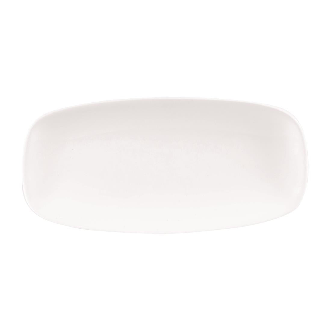 Churchill X Squared Oblong Plates White 127 x 269mm (12 Pack)