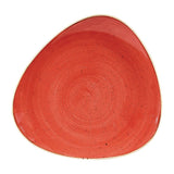 Churchill Stonecast Triangular Plates Berry Red 265mm (12 Pack)