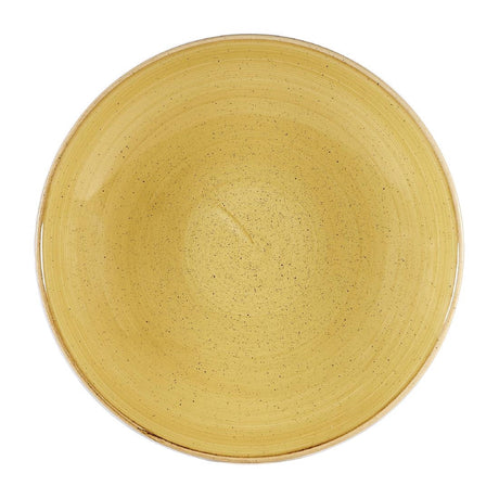 Churchill Stonecast Coupe Bowls Mustard Seed Yellow 310mm (6 Pack)