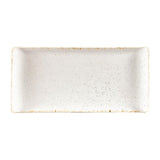 Churchill Stonecast Rectangular Plates Barley White 145 x 300mm