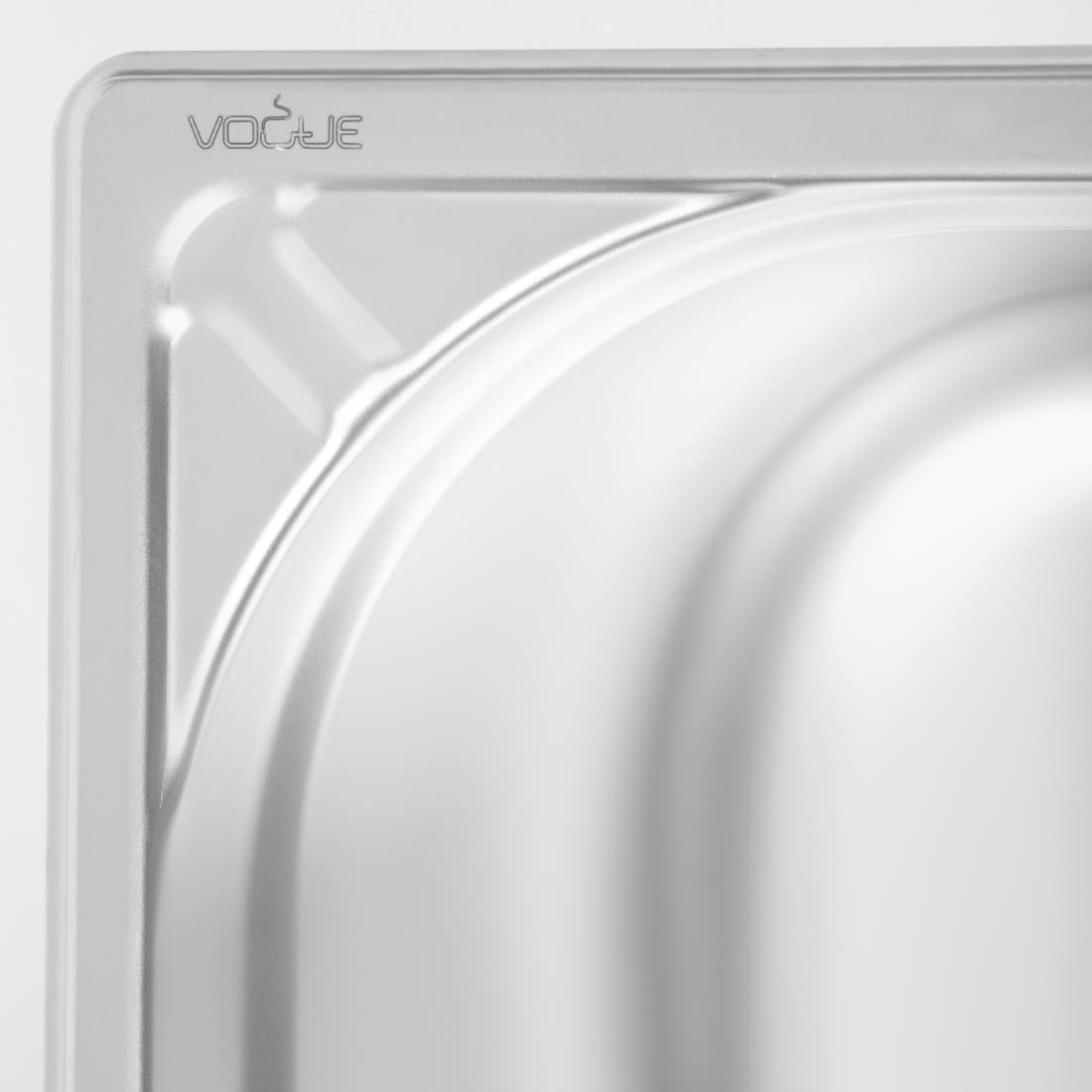 Vogue Heavy Duty Stainless Steel 1/1 Gastronorm Tray 200mm