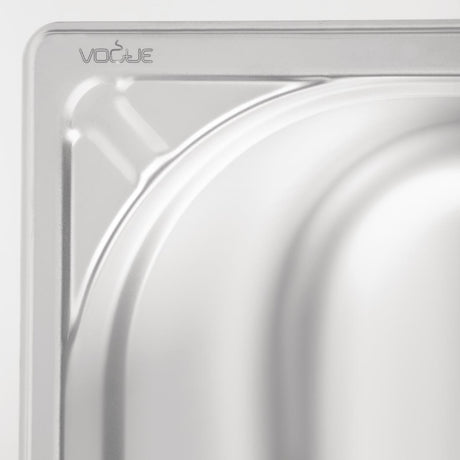 Vogue Heavy Duty Stainless Steel 1/1 Gastronorm Tray 200mm