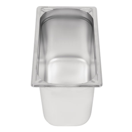 Vogue Heavy Duty Stainless Steel 1/3 Gastronorm Tray 200mm