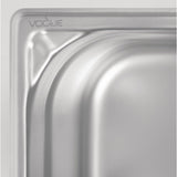 Vogue Heavy Duty Stainless Steel 1/6 Gastronorm Tray 100mm