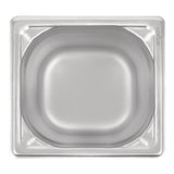 Vogue Heavy Duty Stainless Steel 1/6 Gastronorm Tray 200mm