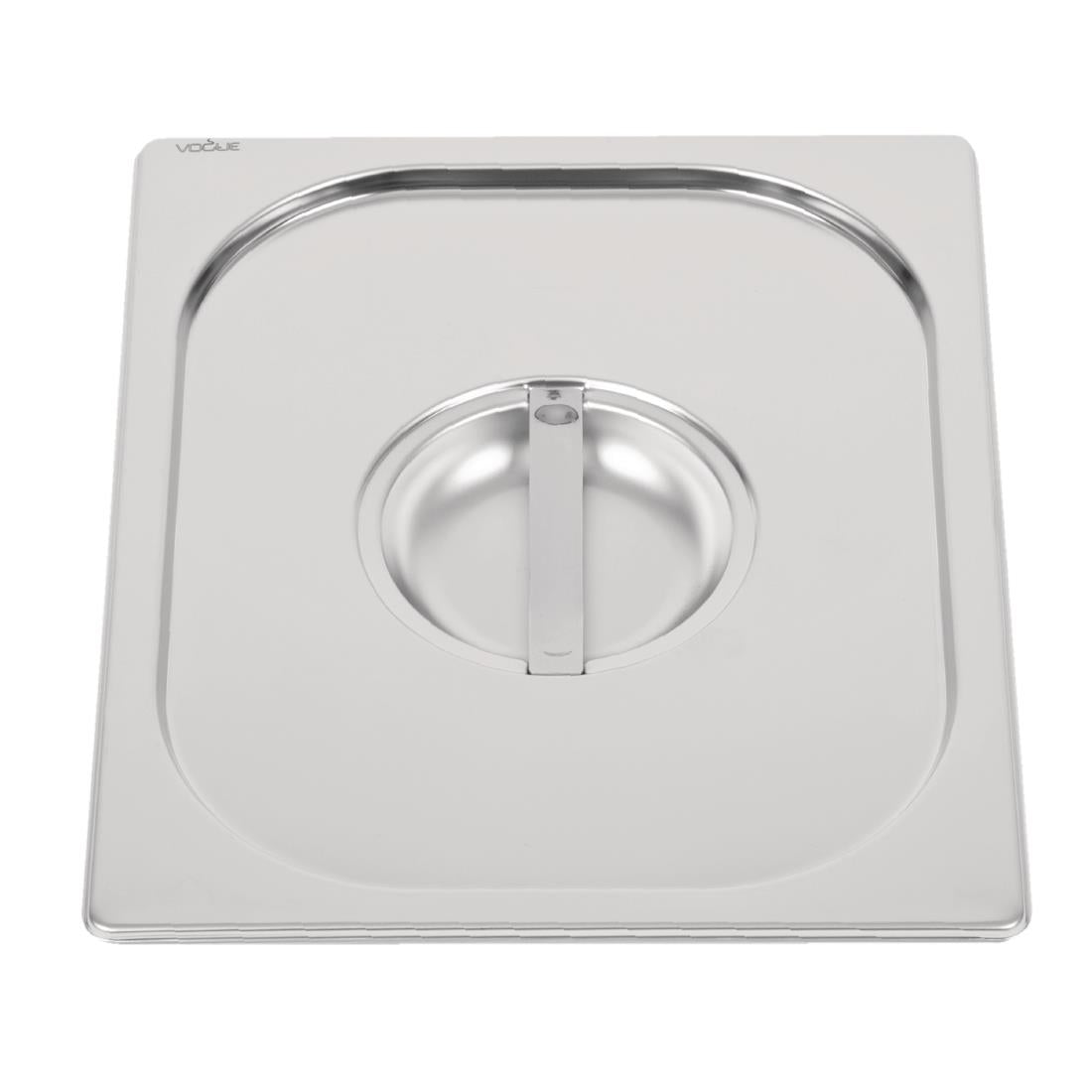 Vogue Heavy Duty Stainless Steel 1/2 Gastronorm Tray Lid