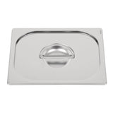 Vogue Heavy Duty Stainless Steel 1/2 Gastronorm Tray Lid