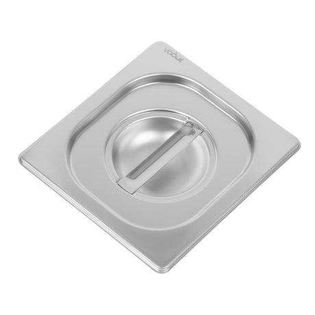 Vogue Heavy Duty Stainless Steel 1/6 Gastronorm Tray Lid