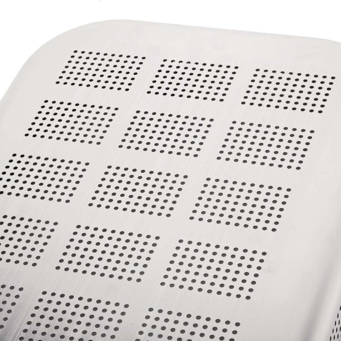 Vogue Heavy Duty Stainless Steel Perforated 1/1 Gastronorm Tray 100mm