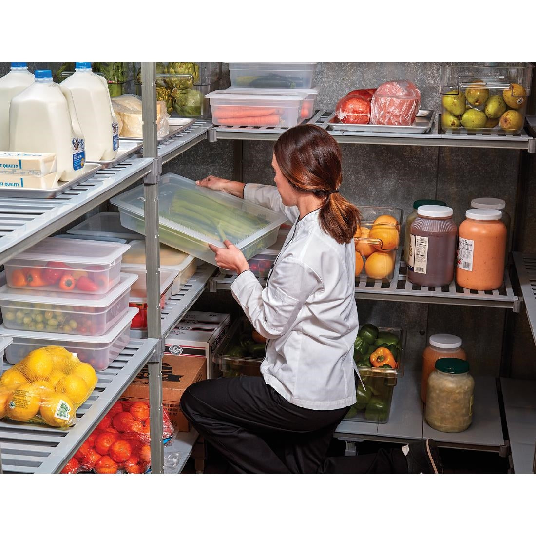 Cambro Polypropylene 1/1 Gastronorm Food Tray 100mm