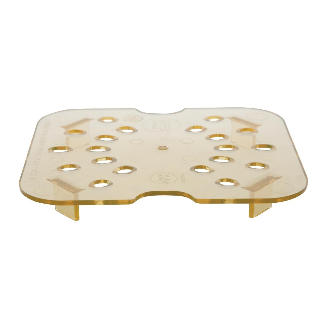 Cambro High Heat Polycarbonate 1/6 Gastronorm Drain Plate